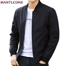 Load image into Gallery viewer, MANTLCONX Newest Solid Autumn Mens Bomber Jackets Male Casual Zipper Summer Jacket Men Spring Casual Outwear Men Thin Jacket