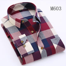 Load image into Gallery viewer, DAVYDAISY High Quality Casual Shirts Men 2019 Autumn Long Sleeve Fashion Flannel Plaid Shirt Male Camisas 6 Colors DS-135
