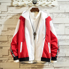 Load image into Gallery viewer, Men\'s bomber Jacket Colorblock Jacket Fashion Sportswear Casual Jacket Men\'s Hip Hop Street Suit 2019 New Hooded Jacket