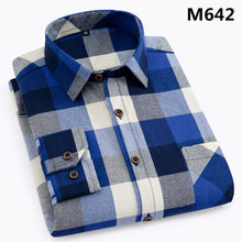 Load image into Gallery viewer, DAVYDAISY High Quality Casual Shirts Men 2019 Autumn Long Sleeve Fashion Flannel Plaid Shirt Male Camisas 6 Colors DS-135