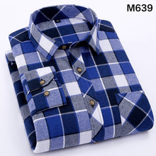 Load image into Gallery viewer, DAVYDAISY High Quality Casual Shirts Men 2019 Autumn Long Sleeve Fashion Flannel Plaid Shirt Male Camisas 6 Colors DS-135
