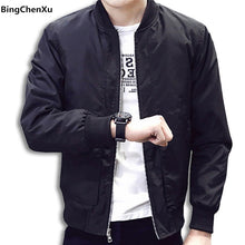 Load image into Gallery viewer, 2019 winter coat men Spring Autumn Men's Jackets Solid Fashion Coats Men baseball jacket Bomber Jacket Male Casual Slim 4XL 1095
