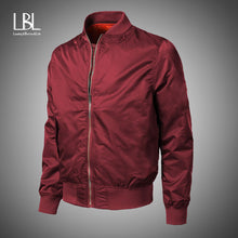 Load image into Gallery viewer, 2019 Casual Bomber Jacket Men Solid Fashion Slim Spring Overcoat Autumn Outerwear Coats Baseball Jackets Men's streetwear Jacket