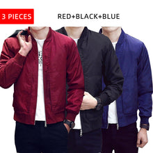 Load image into Gallery viewer, 2019 Casual Bomber Jacket Men Solid Fashion Slim Spring Overcoat Autumn Outerwear Coats Baseball Jackets Men's streetwear Jacket