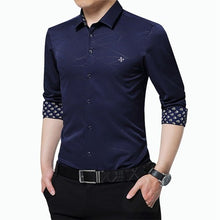 Load image into Gallery viewer, Dudalina Shirt Male 2019 Long Sleeve Men Shirt No pocket Casual Embroidery Formal Business Man Shirt Slim Fit Designer Dress
