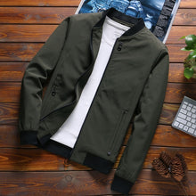 Load image into Gallery viewer, MANTLCONX Newest Solid Autumn Mens Bomber Jackets Male Casual Zipper Summer Jacket Men Spring Casual Outwear Men Thin Jacket